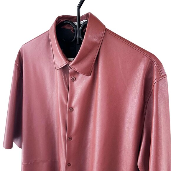 Zara man faux leather shirt - Picture 2 of 4